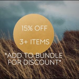 Automatic Discount of 15% off 3+ Items in a Bundle